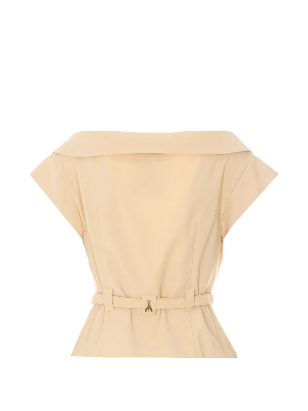 Patrizia Pepe Gilet met ceintuur Beige