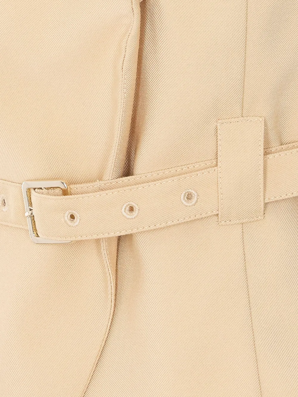 Patrizia Pepe Gilet met ceintuur Beige