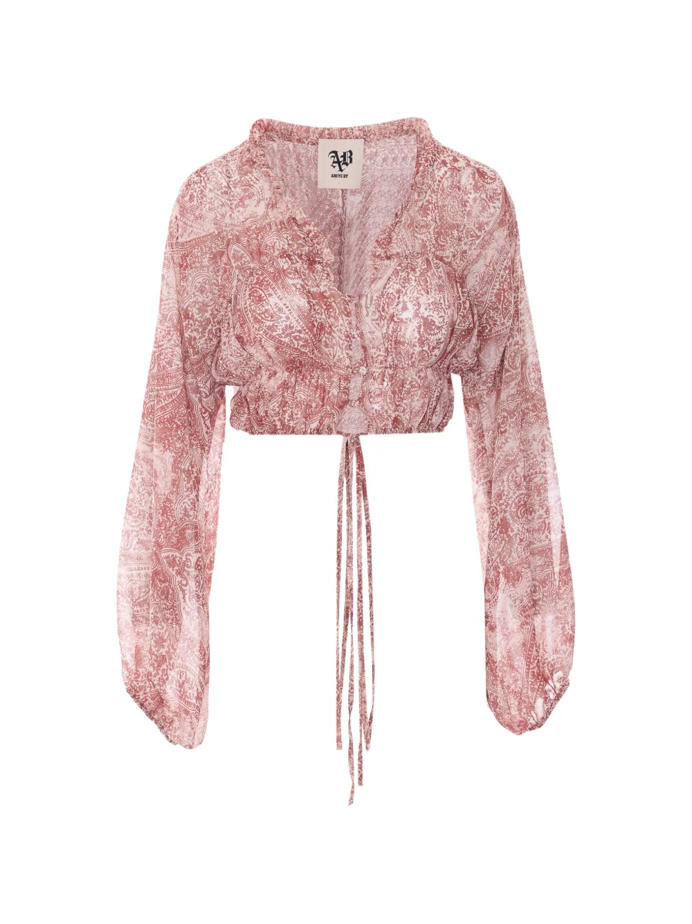 Aniye By Niko paisley-print ruffled blouse - Bianco