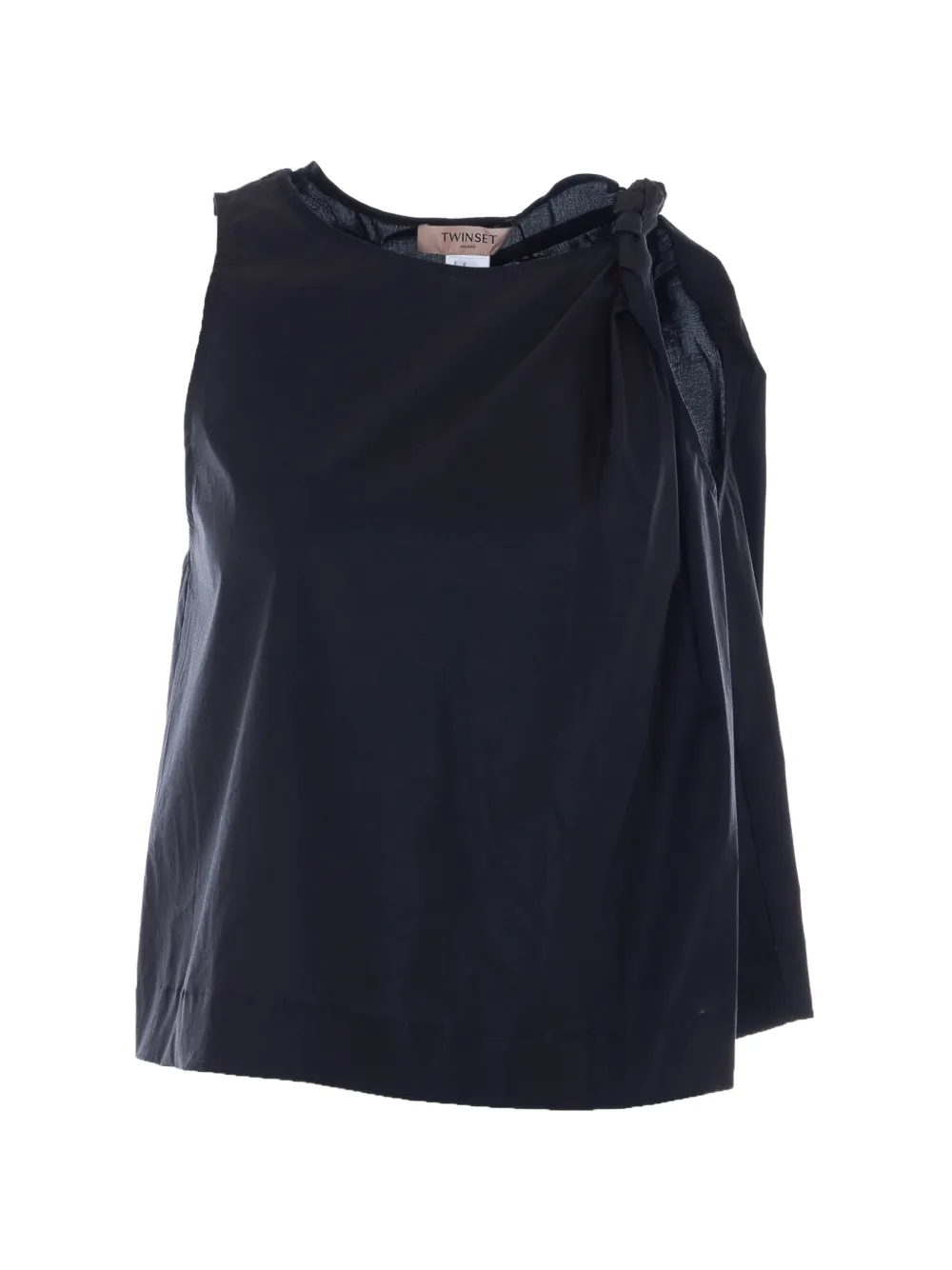 TWINSET knot-detail draped top - Blu