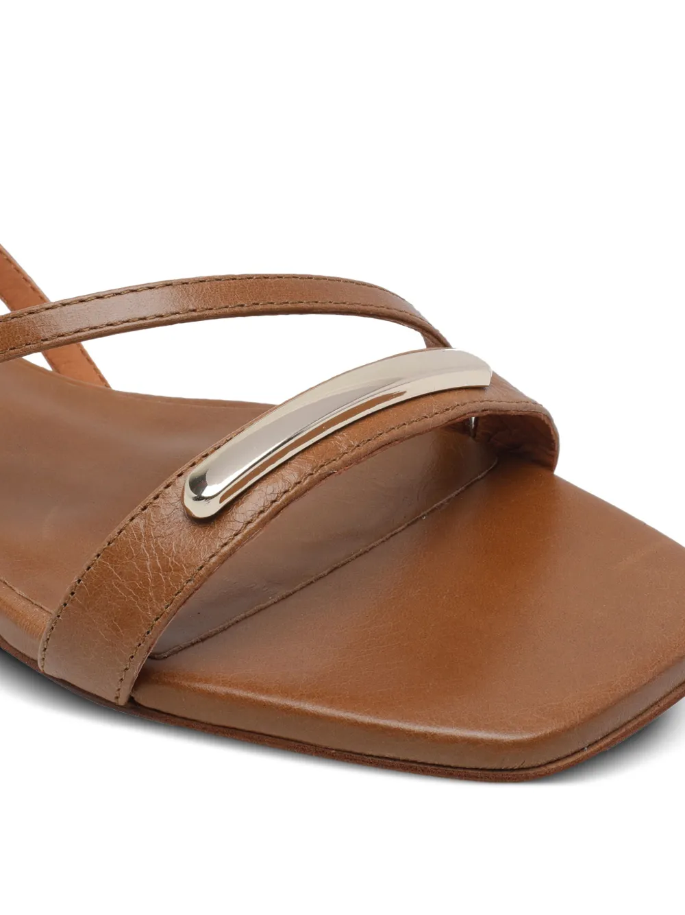 ANGEL ALARCON Greta sandalen met vierkante neus Bruin