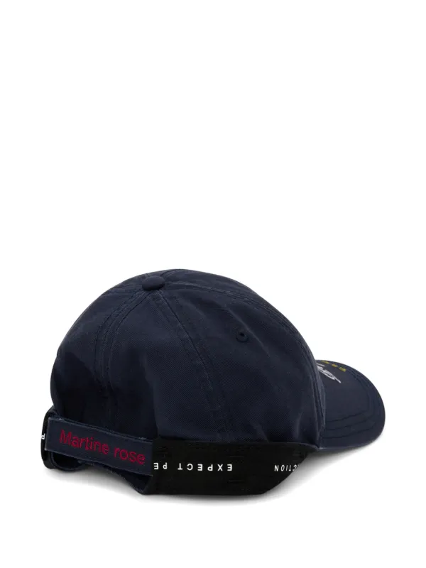 Martine Rose logo-embroidered Baseball Cap | Blue | FARFETCH