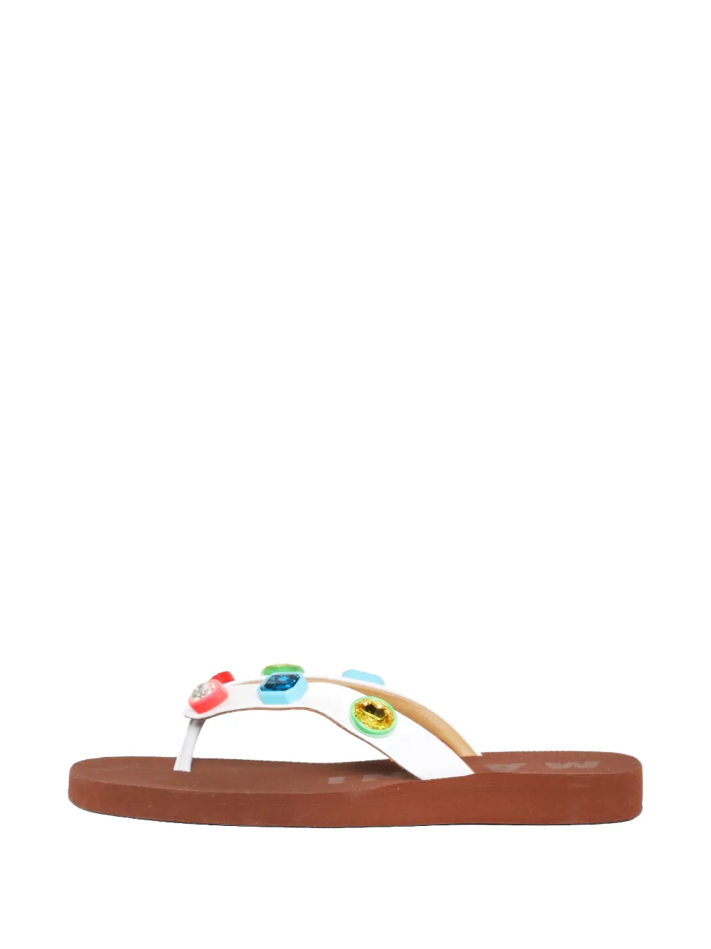 Marni crystal-embellished sandals Wit