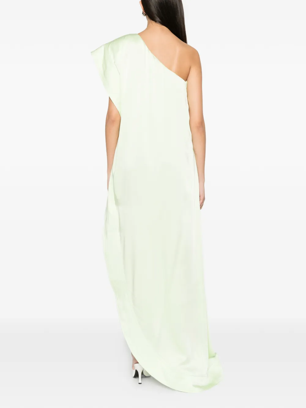 Stella McCartney Asymmetrische maxi-jurk Groen