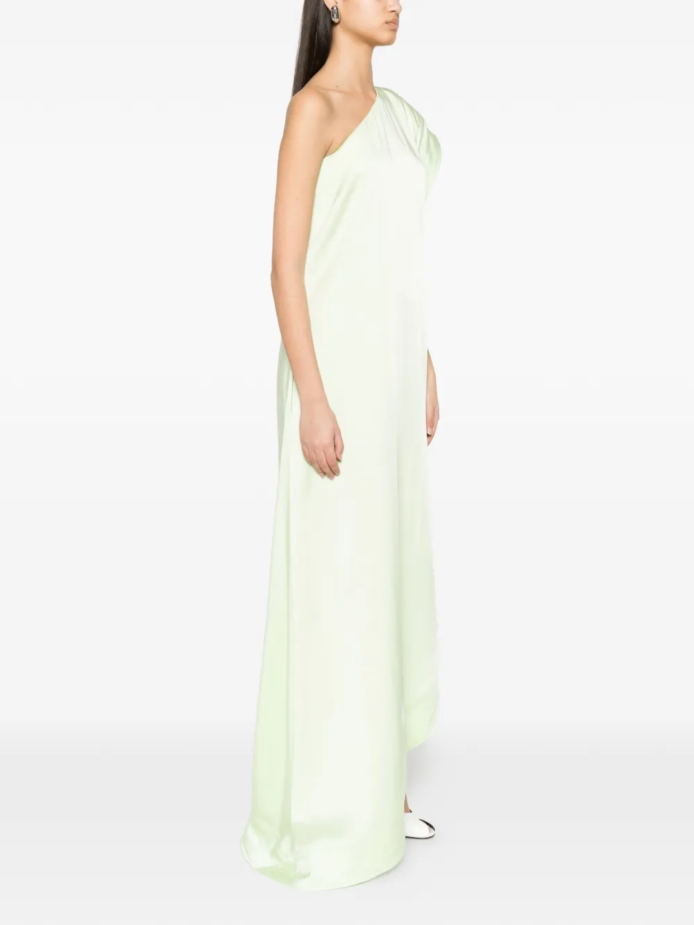 Stella McCartney Asymmetrische maxi-jurk Groen