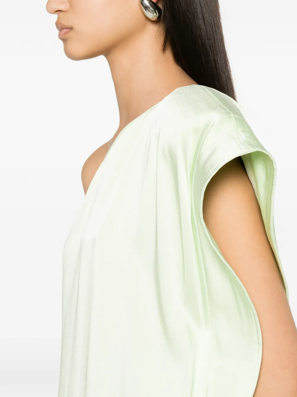 Stella McCartney Asymmetrische maxi-jurk Groen