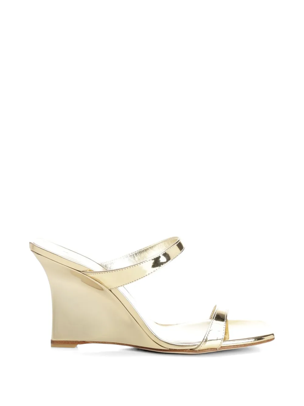 Stuart Weitzman Vinnie wedge sandals Goud