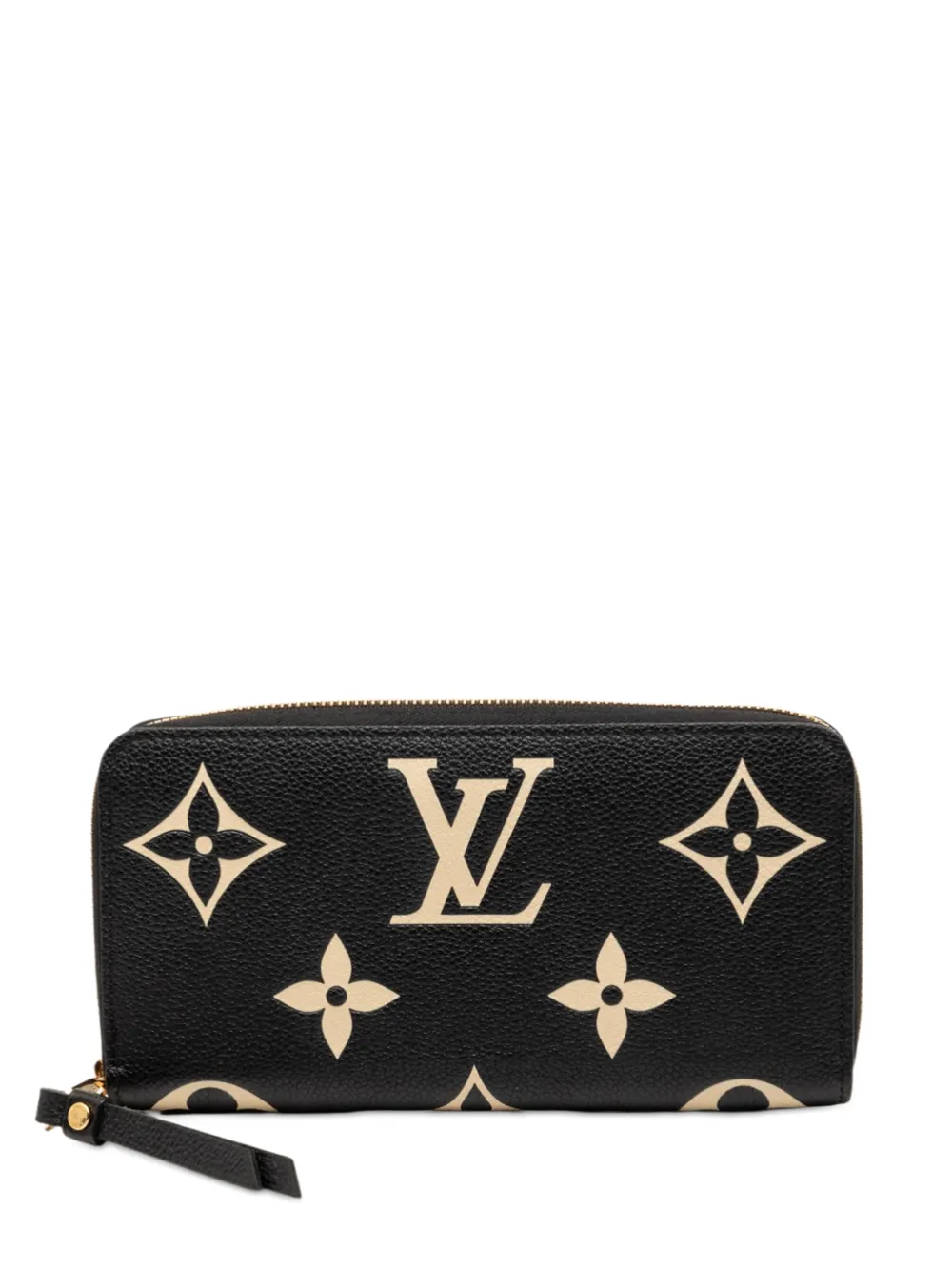 Louis Vuitton Pre-Owned 2021-2026 Bicolor Monogram Empreinte Zippy Wallet long wallets - Nero