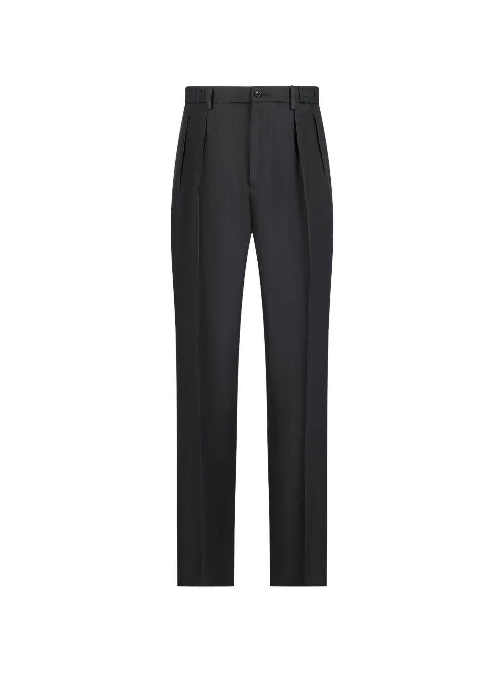 Tagliatore pleated pressed-crease trousers - Schwarz