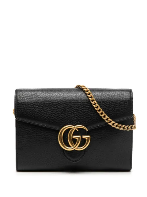 Gucci Pre-Owned 2016-2026 GG Marmont Leather Wallet on Chain crossbody bag