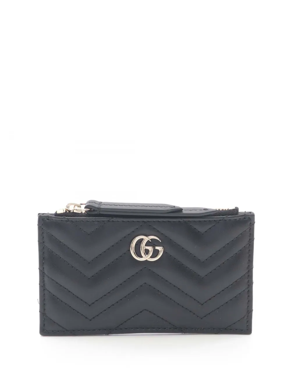 Gucci Pre-Owned 2016-2026 GG Marmont coin pouch - Nero