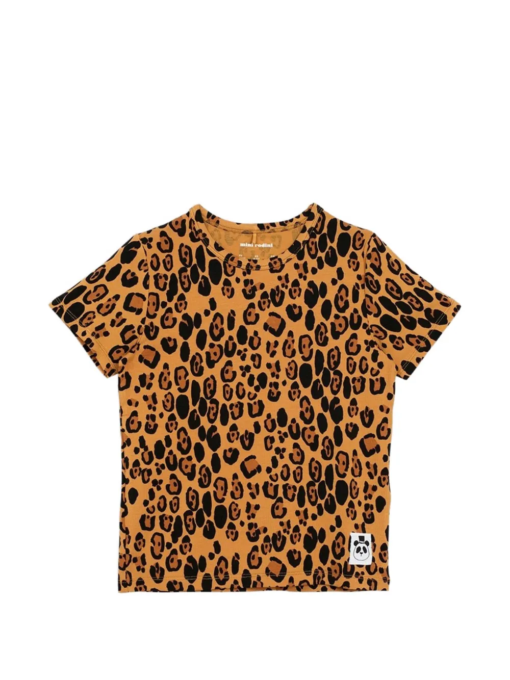 Mini Rodini leopard-print T-shirt - Toni neutri