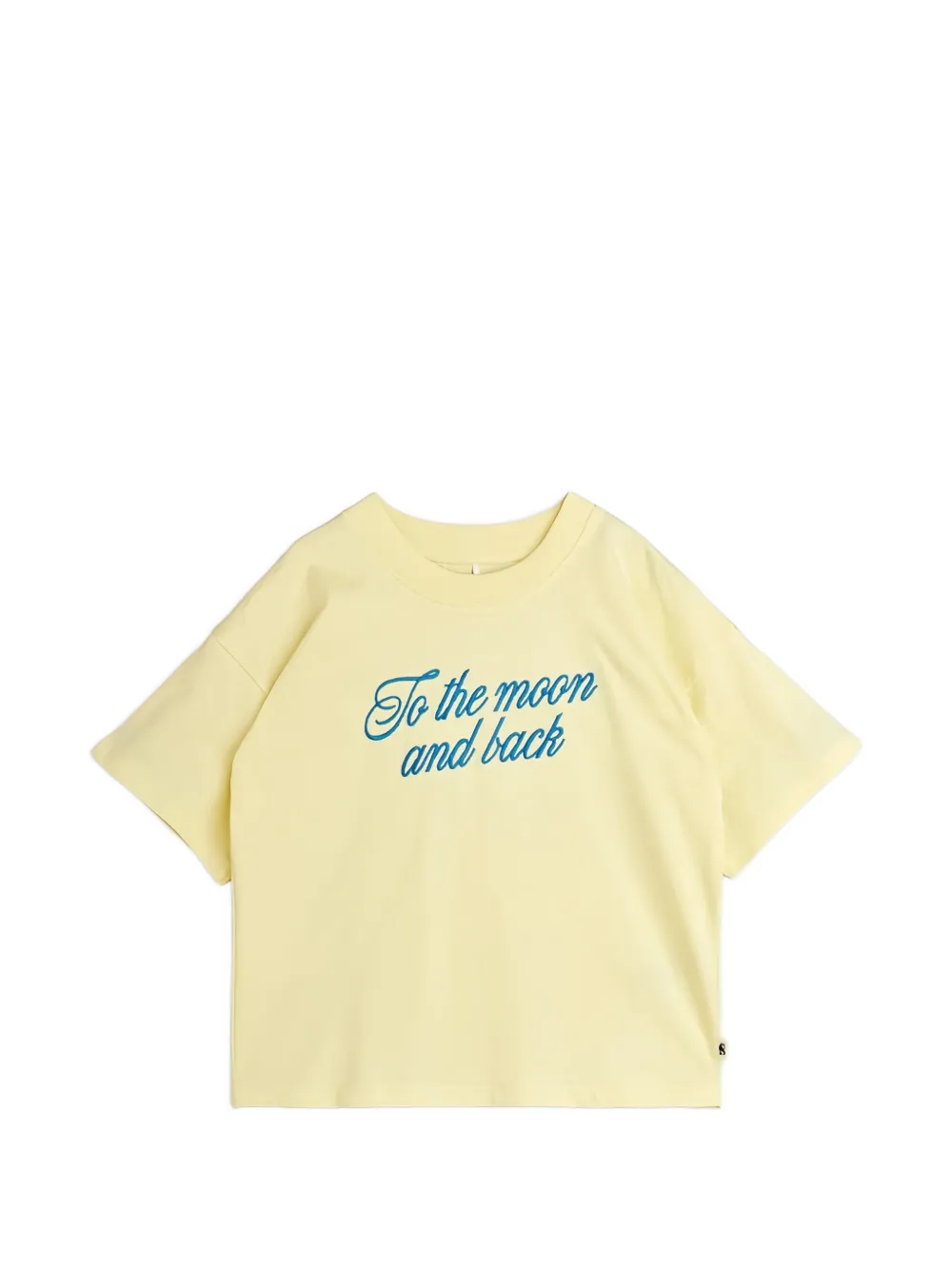 Mini Rodini slogan-embroidered T-shirt - Giallo