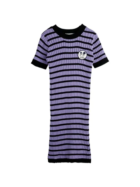 Mini Rodini striped ribbed-knit T-shirt dress