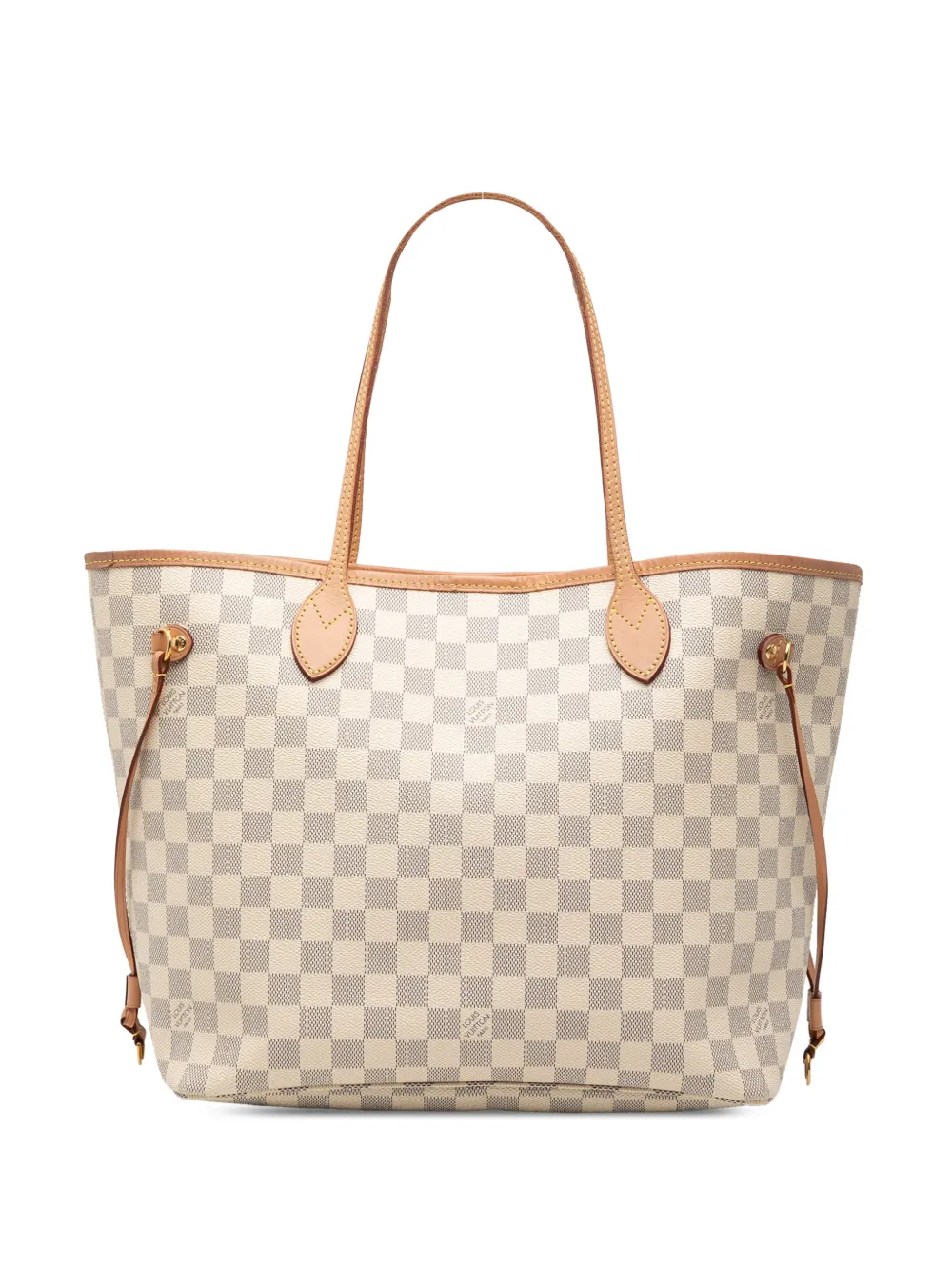 Louis Vuitton Pre-Owned 2019 Damier Azur Neverfull MM tote bag - White