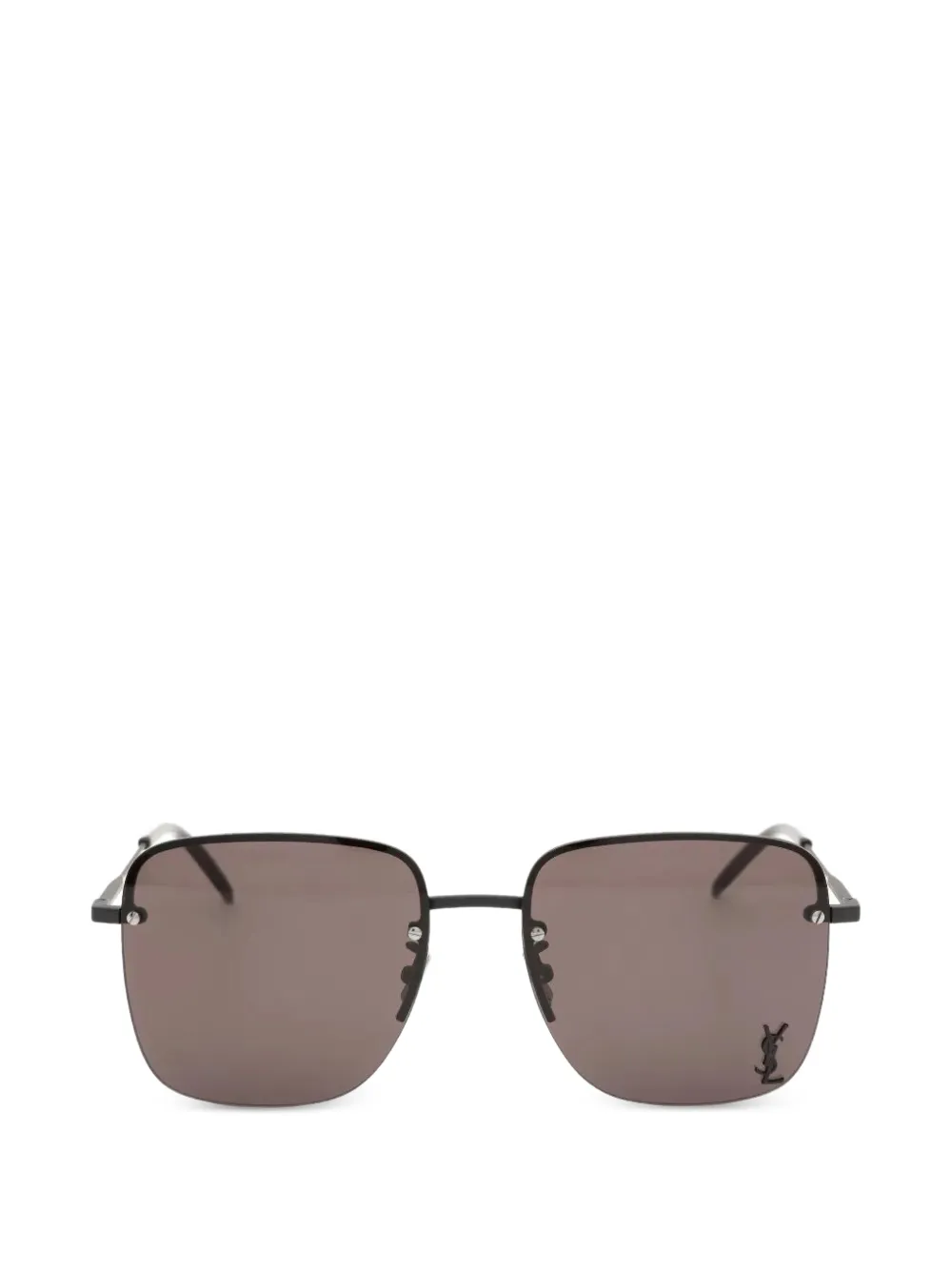 Saint Laurent - SL 312 M square-frame sunglasses - mulher - metal - Tamanho único - Preto