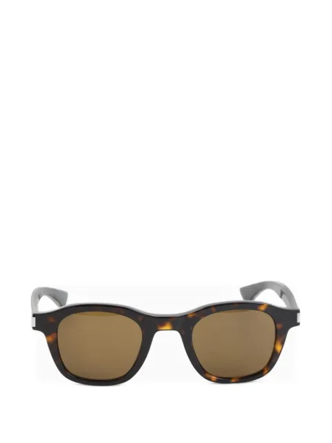 Saint Laurent tortoiseshell-effect square-frame sunglasses