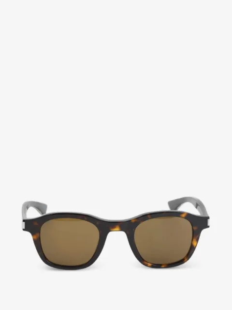 Saint Laurent tortoiseshell-effect square-frame sunglasses