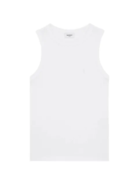 Saint Laurent camiseta con bordado Cassandre