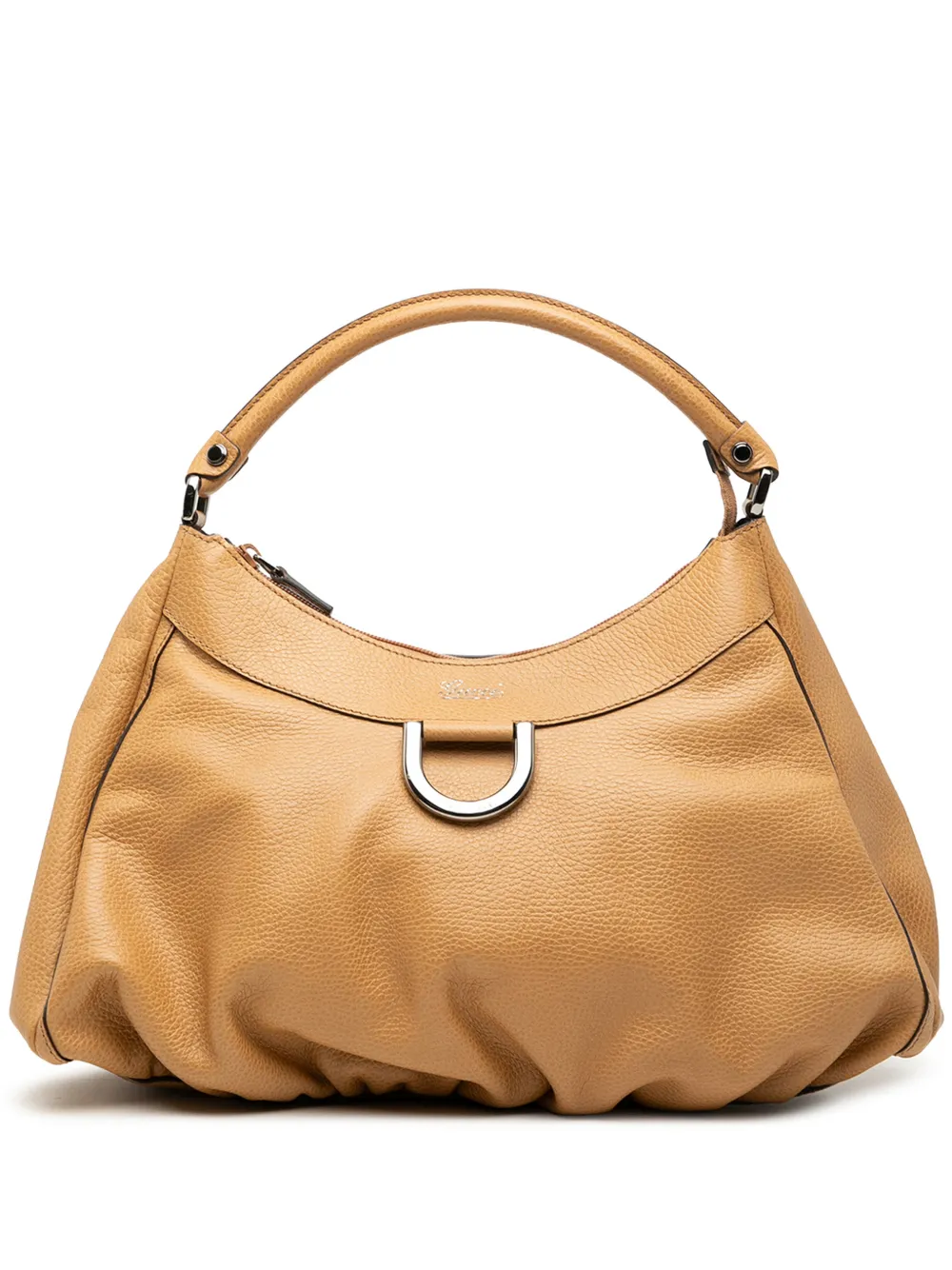 Gucci Pre-Owned 2000-2015 Leather Abbey D Ring shoulder bag - Marrone