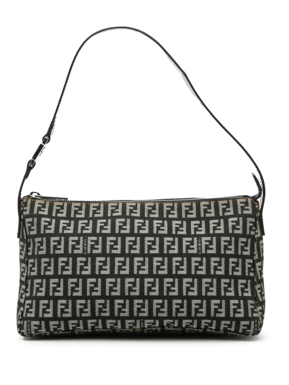 Fendi Pre-Owned 2000-2025 Zucchino Canvas Pochette shoulder bag - Nero