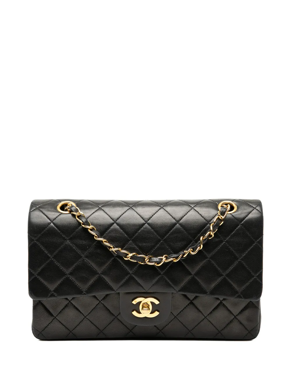 CHANEL Pre-Owned 1991-1994 Medium Classic Lambskin Double Flap shoulder bag - Nero