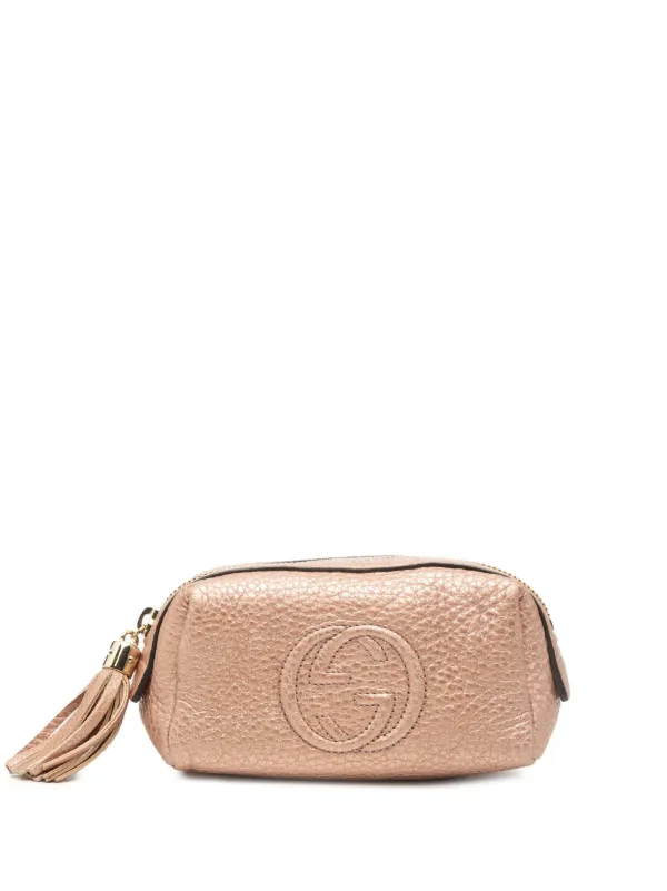 Gucci Pre-Owned 2000-2015 レザー ソーホー コスメティックポーチ 