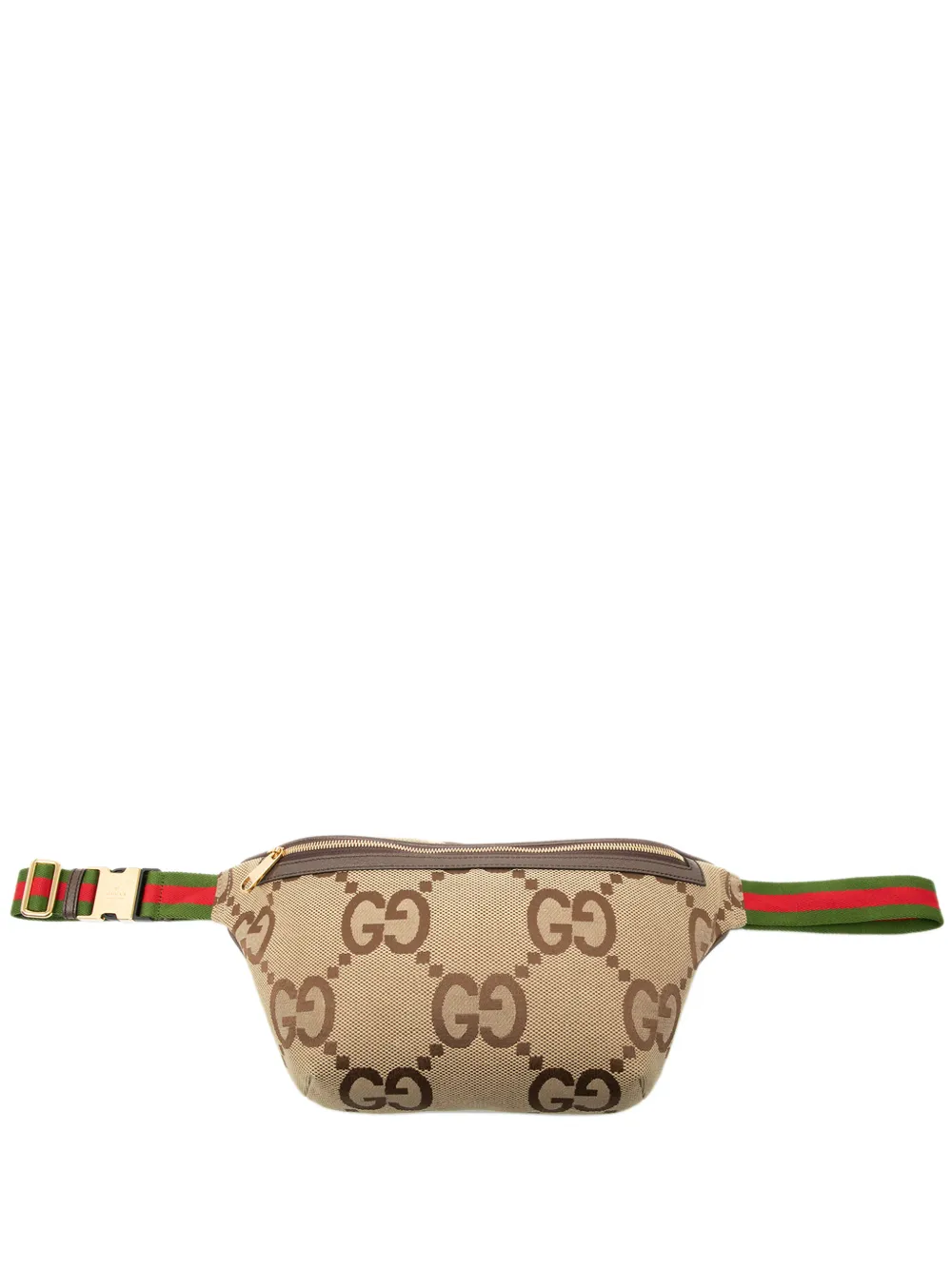 Gucci Pre-Owned 2016-2026 Jumbo GG Canvas Web belt bag - Toni neutri
