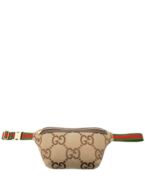 Gucci Pre-Owned Jumbo GG Web midjeväska från 2016-2026