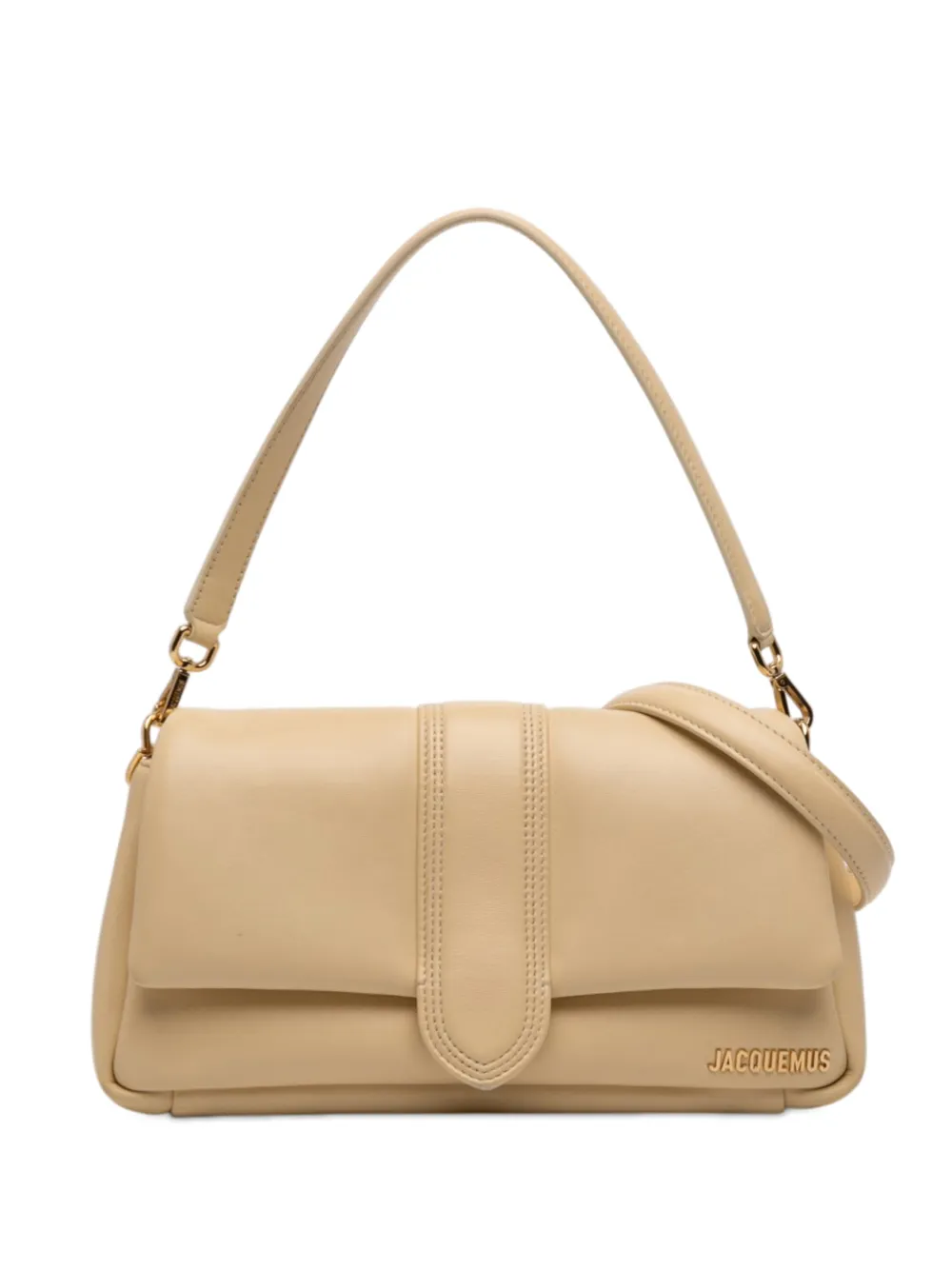 Jacquemus Pre-Owned 2020-2025 Padded Lambskin Le Bambimou satchel - Toni neutri