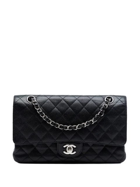 CHANEL Pre-Owned bolsa de hombro Classic Double Flap mediana en piel caviar 2009-2010