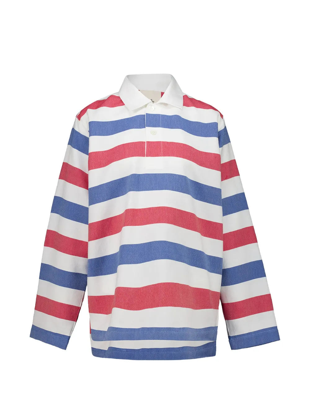 Marrakshi Life The Rugby striped shirt - Weiß