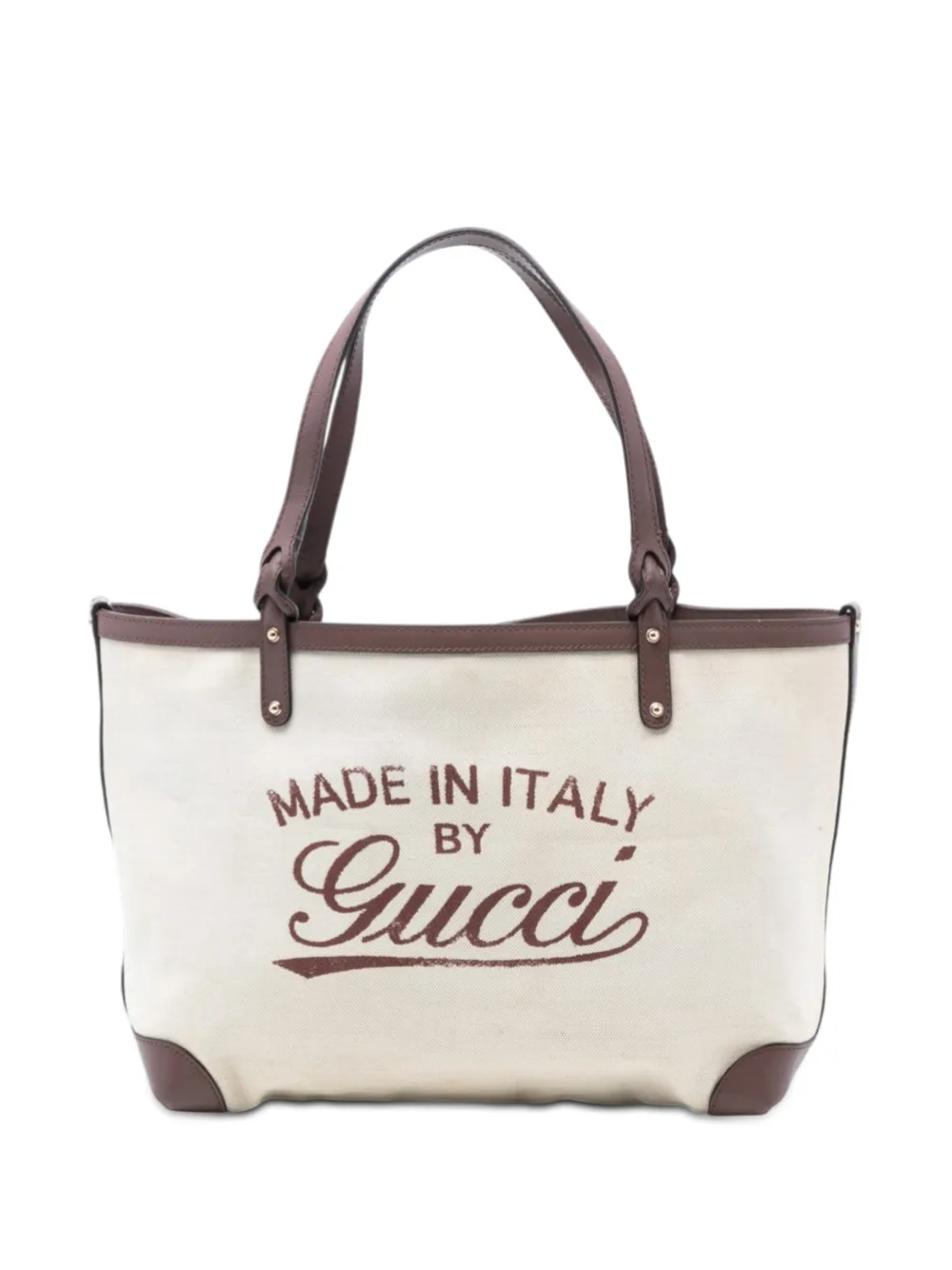 Gucci Pre-Owned 2000-2015 Medium Canvas Craft tote bag - Marrone