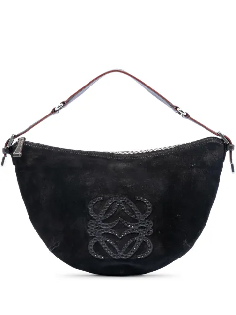 Loewe Pre-Owned bolso hobo de ante con anagrama 2005