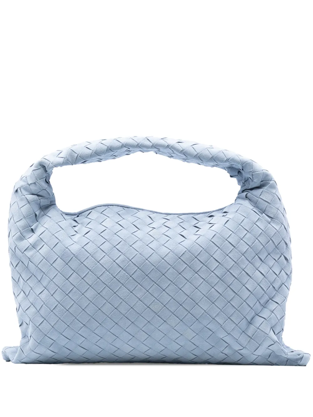 Bottega Veneta Pre-Owned 2012-2025 Small Suede Intrecciato Hop hobo bag - Blu