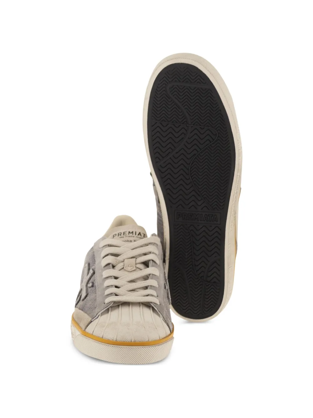 Premiata Steven 8050 logo-patch sneakers Blauw