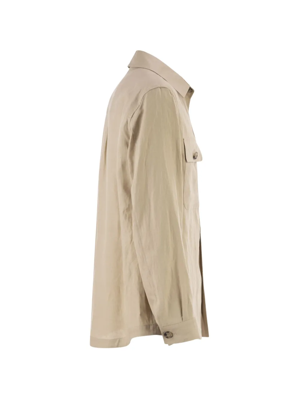 BOSS Ruimvallend shirtjack Beige