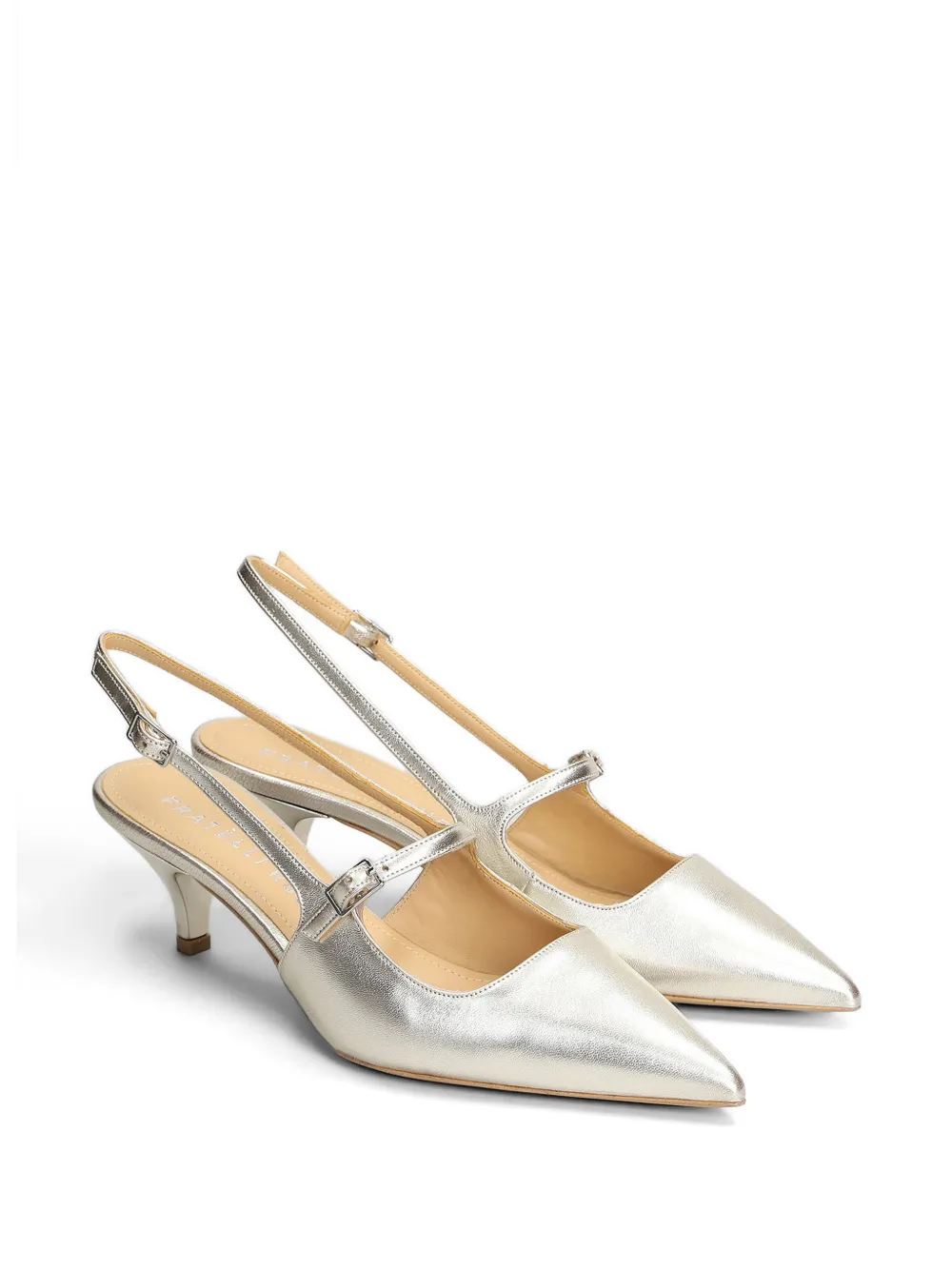 Fratelli Russo Slingback pumps met gespsluiting Zilver