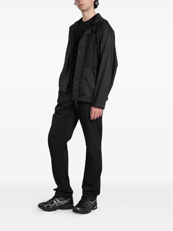 ASPESI Hooded press-stud Jacket | Black | FARFETCH