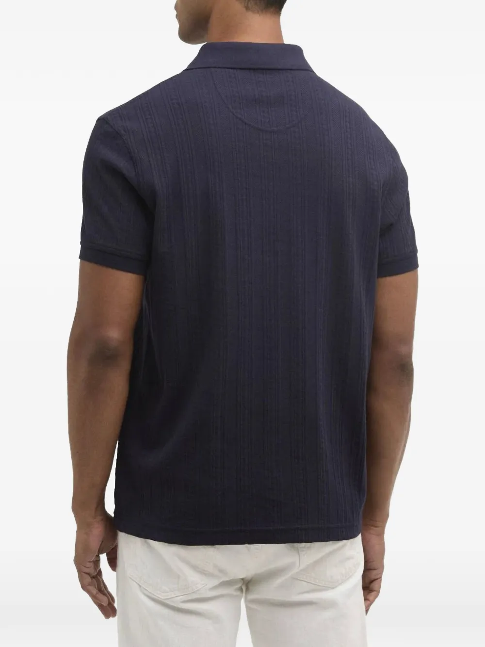 Barbour Harwell kabelgebreid overhemd Blauw