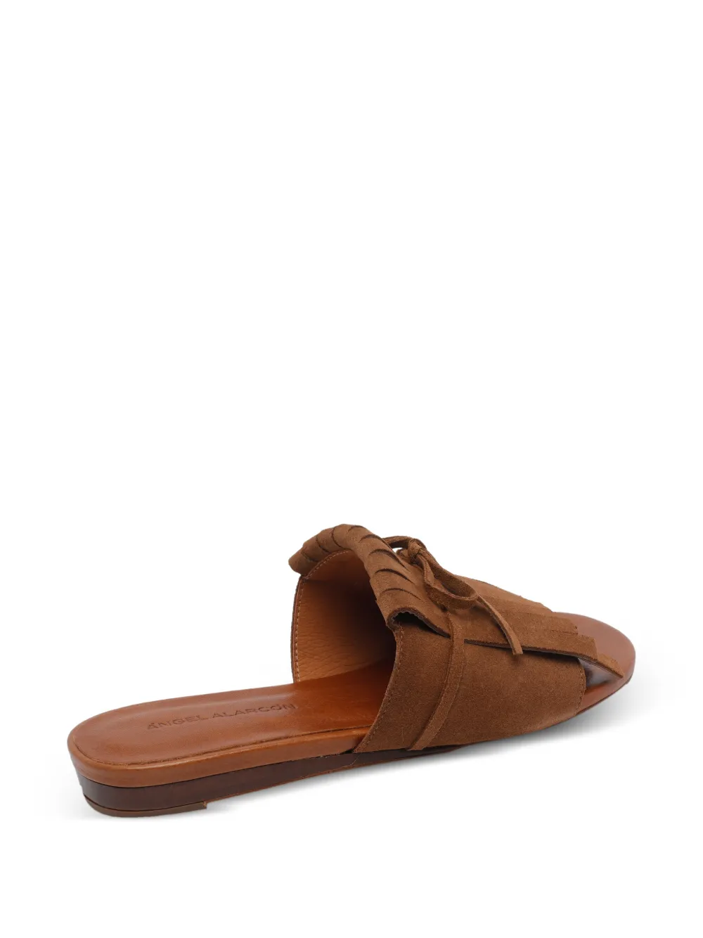 ANGEL ALARCON London sandalen met franje detail Bruin