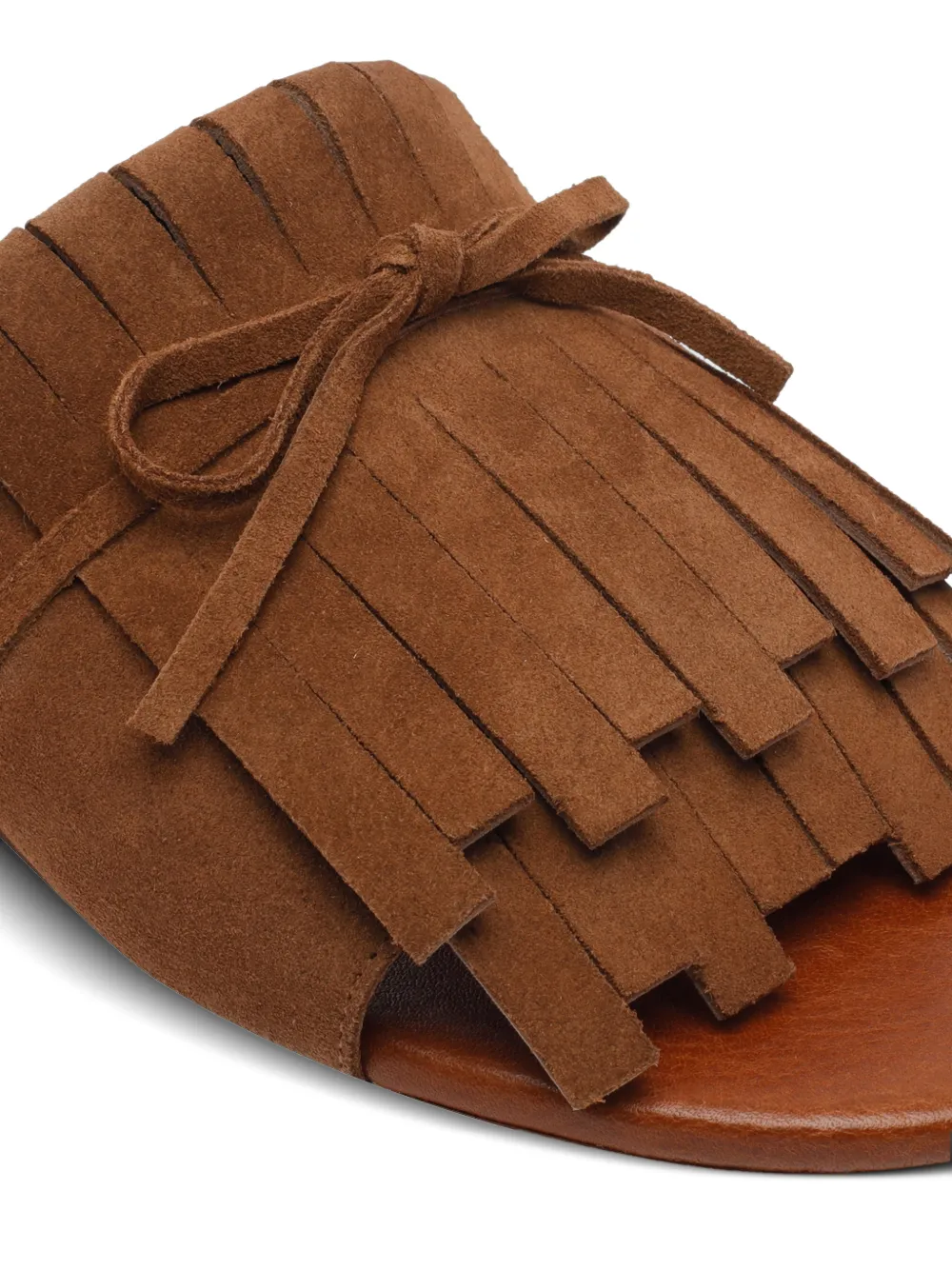 ANGEL ALARCON London sandalen met franje detail Bruin