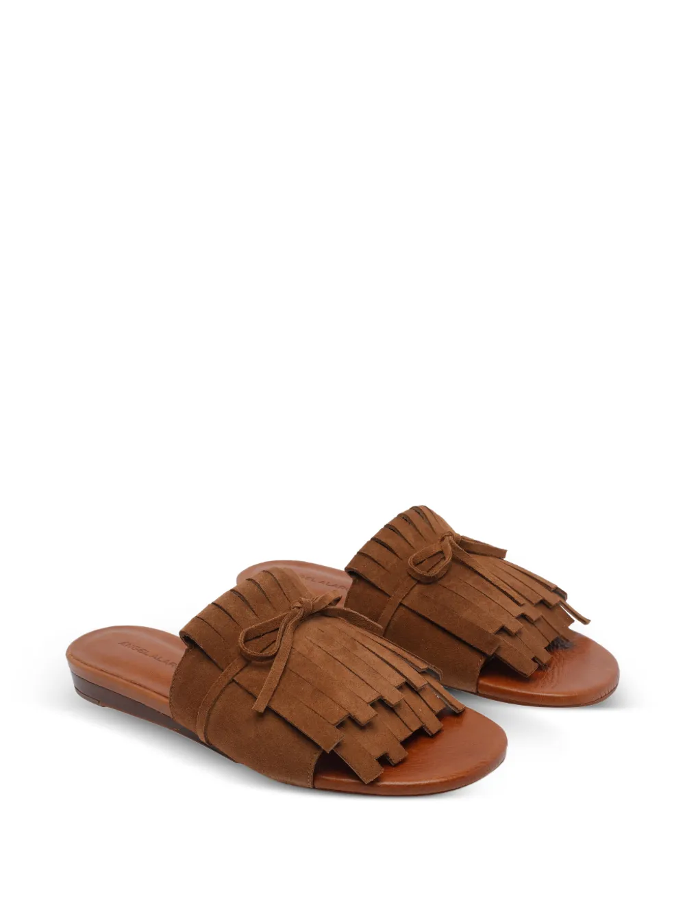 ANGEL ALARCON London sandalen met franje detail Bruin