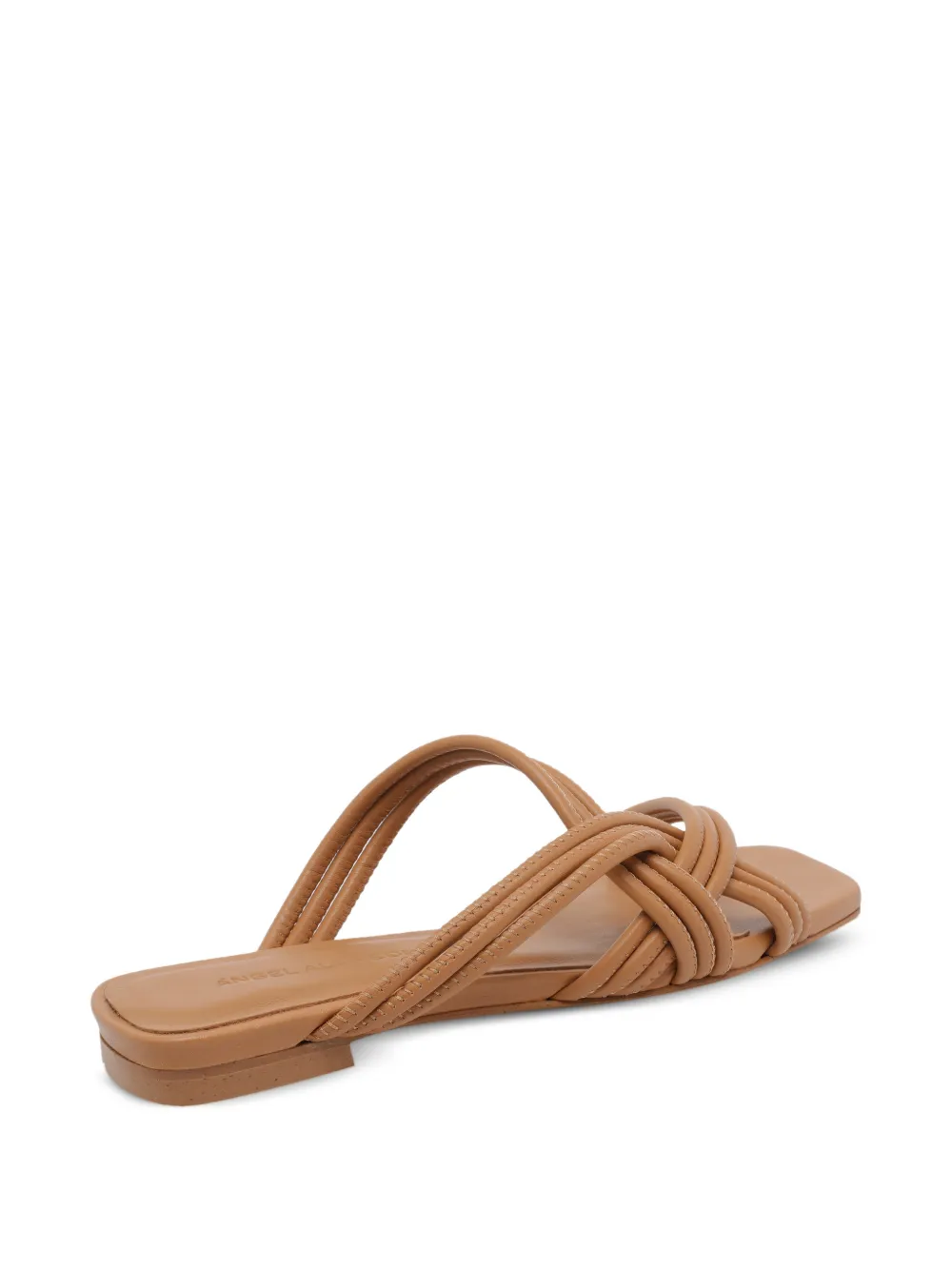 ANGEL ALARCON Sandalen met gekruiste bandjes Beige