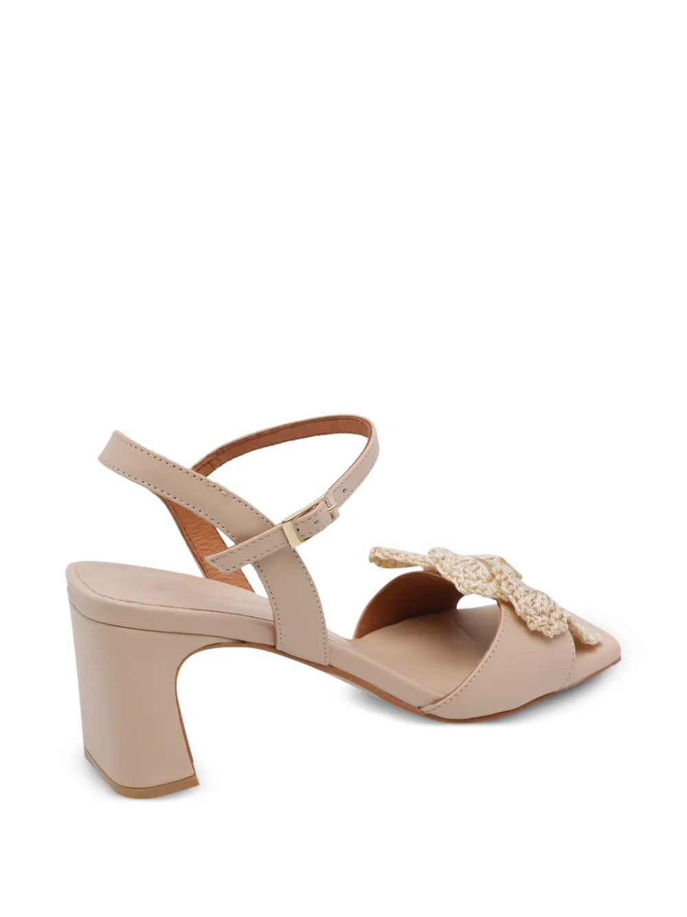 ANGEL ALARCON Leren sandalen Beige