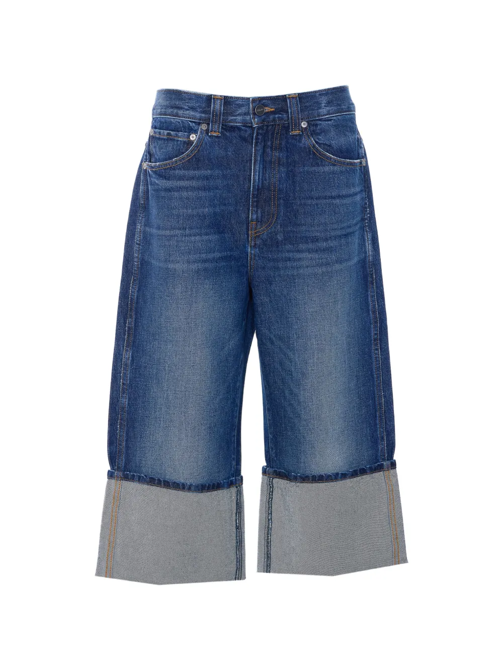 KHAITE Boyle cuffed jeans - Blau