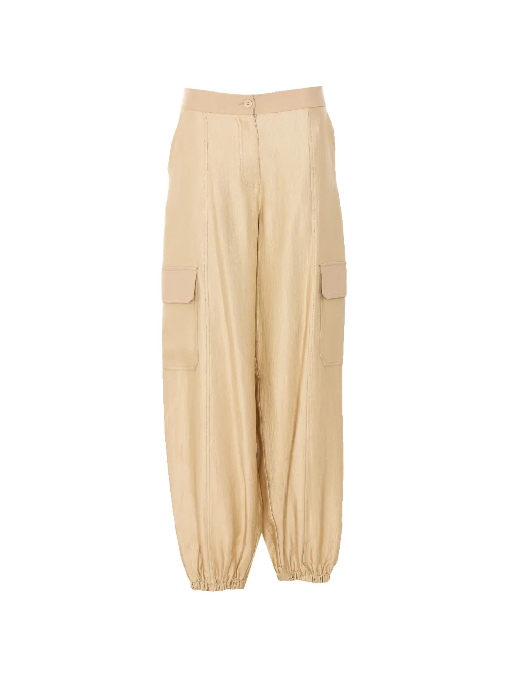 TWINSET cuffed cargo trousers - Toni neutri