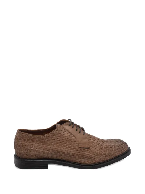 Pawelk's Daddy woven suede derby shoes