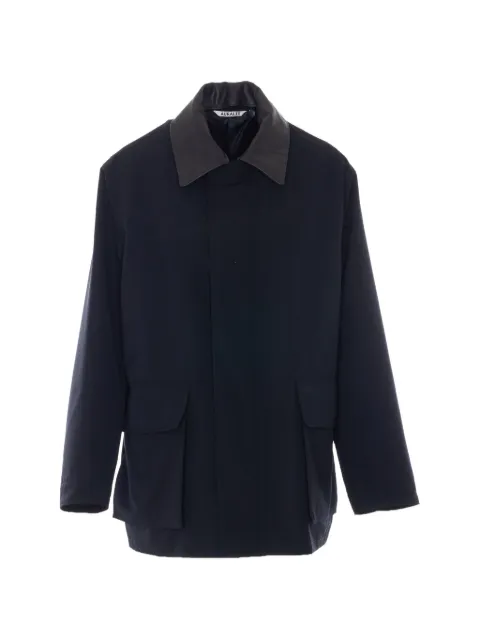 Auralee point-collar wool jacket
