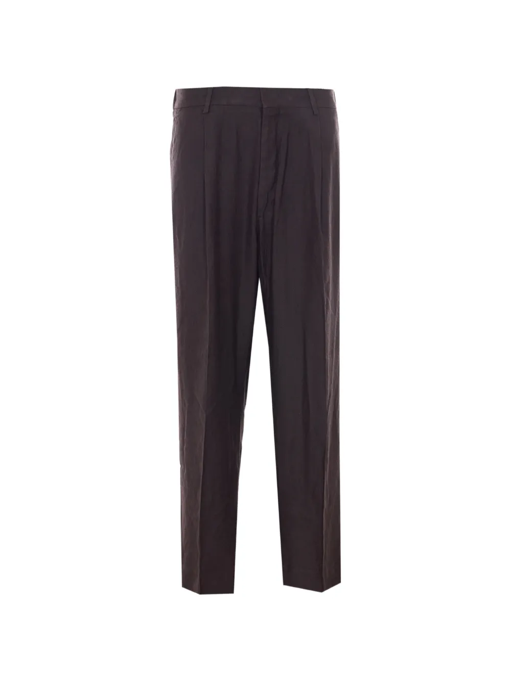 NN07 pleat-detail trousers - Marrone